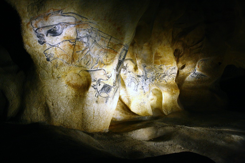 Leones paleolíticos en la cueva de Chauvet